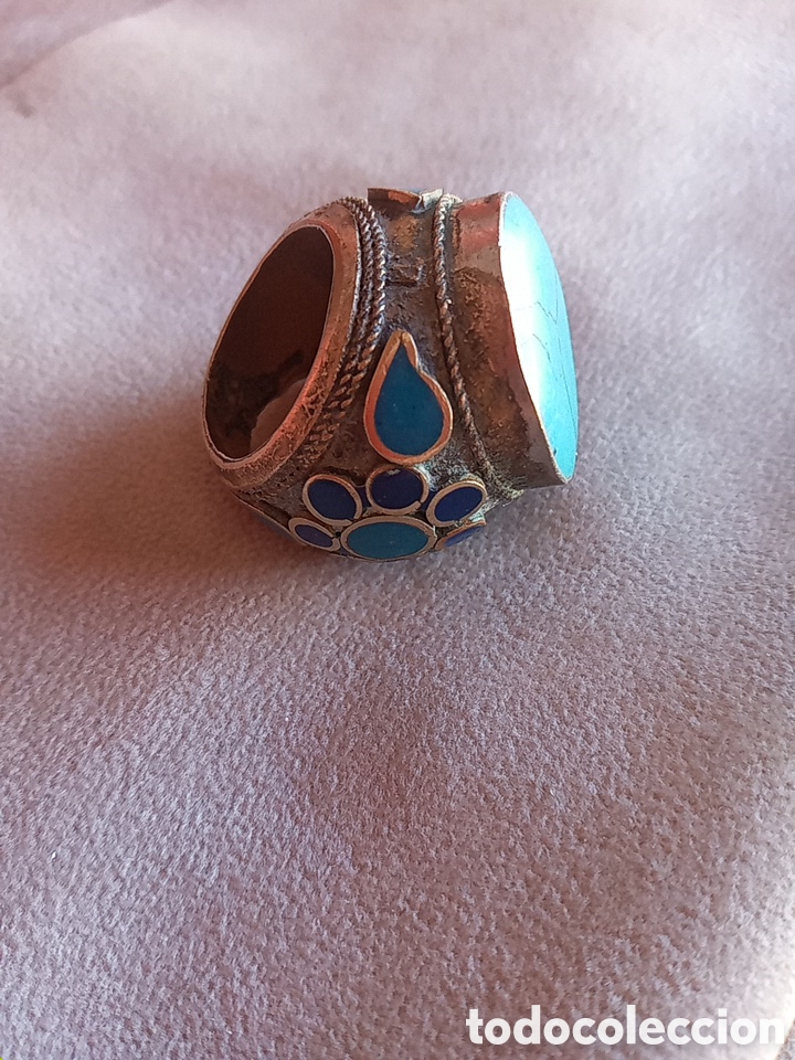 Joyeria: GRAN ANILLO TURCO CON TURQUESA