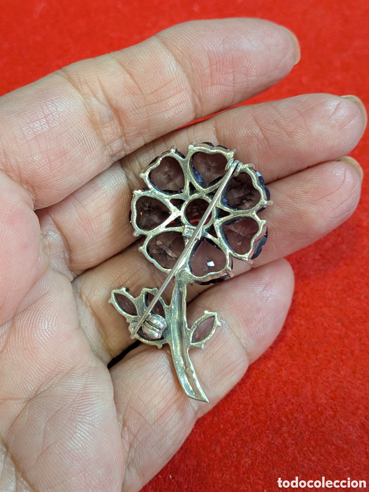 Joyeria: Elegante broche en forma de flor en plata. REF-1234.ca4 - Foto 3
