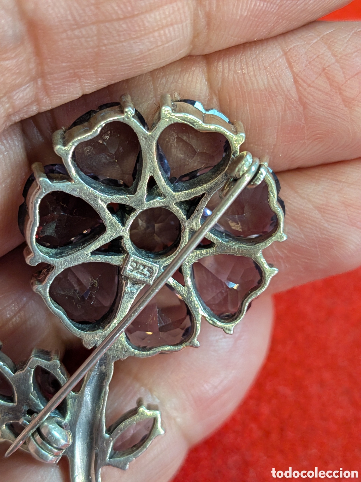 Joyeria: Elegante broche en forma de flor en plata. REF-1234.ca4 - Foto 4