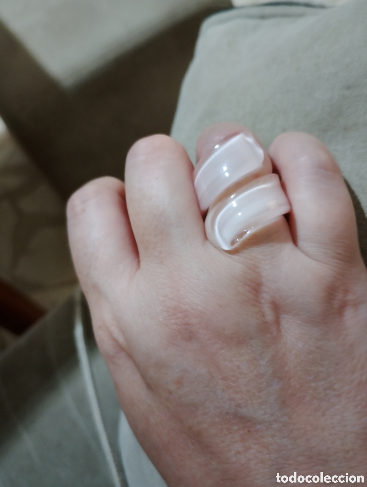 Joyeria: Anillo cristal Murano rosa