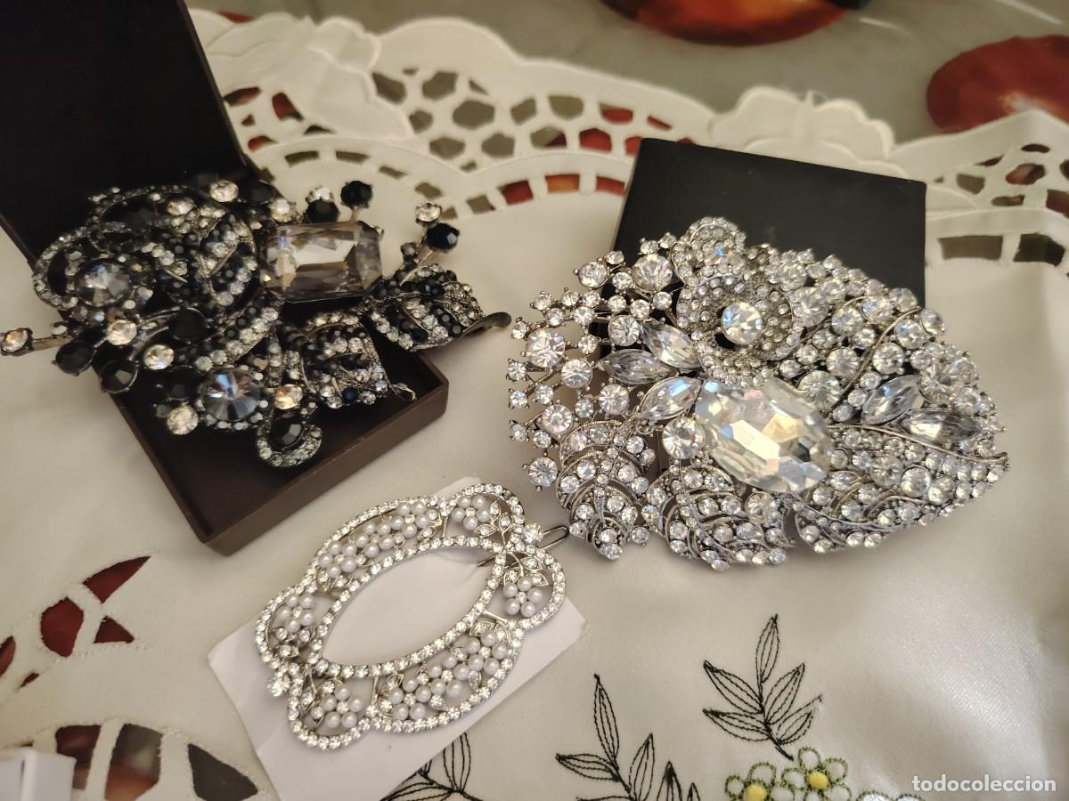 Joyeria: LOTE DE BROCHES GRANDES ANTIGUOS Y VINTAGE RAROS Y ORIGINALES LOTE 3