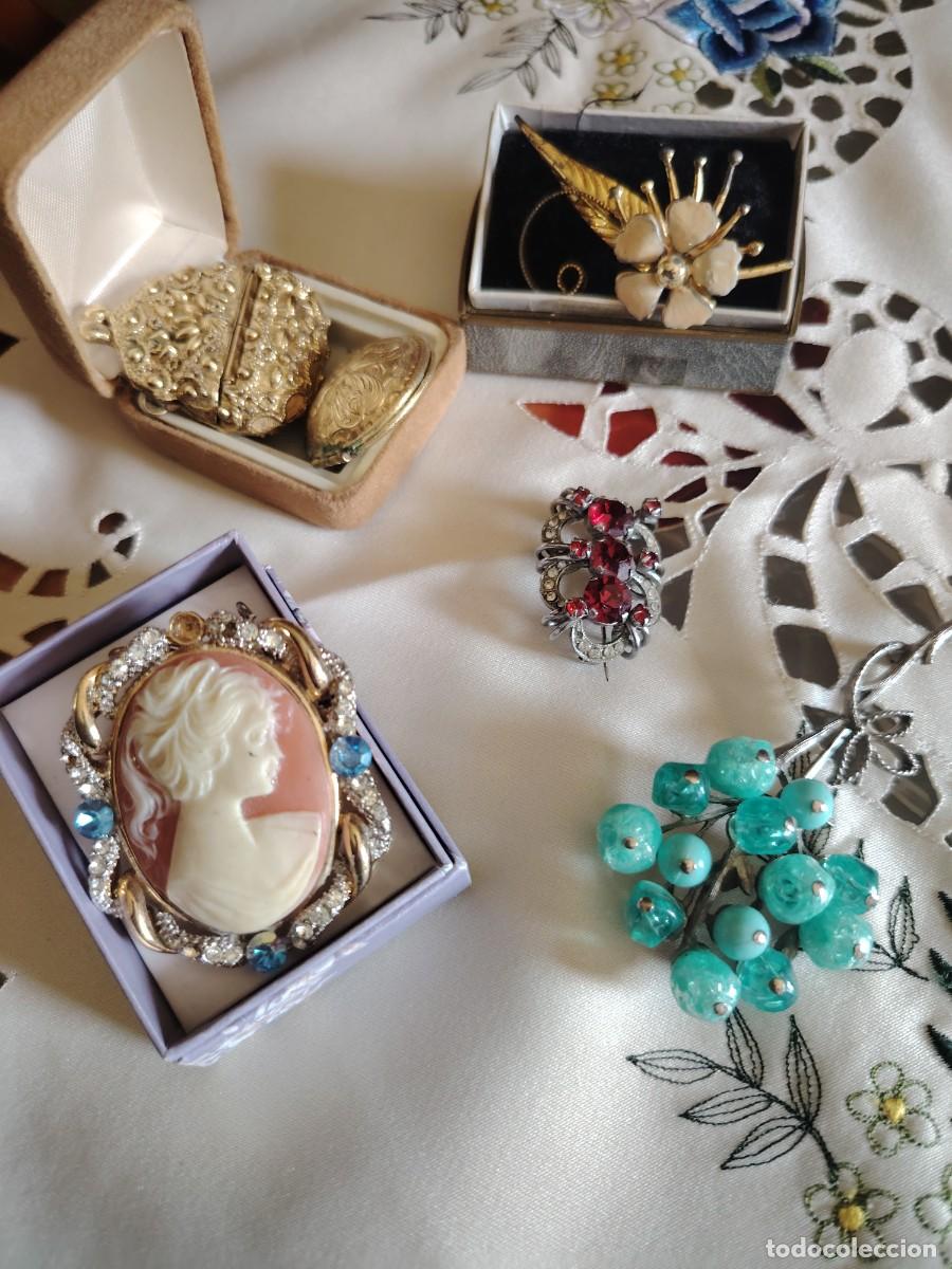Joyeria: LOTE DE BROCHES CAMAFEOS ANTIGUOS Y VINTAGE RAROS Y ORIGINALES LOTE 4