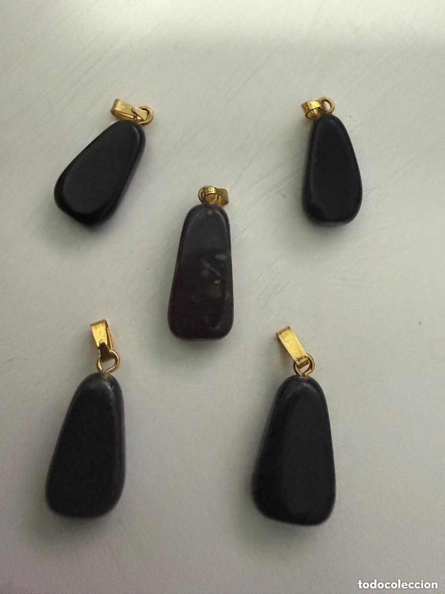 Joyeria: Lote de colgantes de &oacute;nix negro natural &ndash; diferentes dise&ntilde;os
