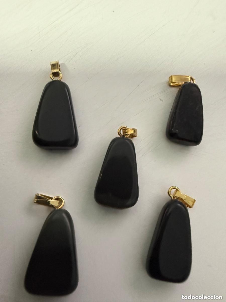Joyeria: Lote de colgantes de &oacute;nix negro natural &ndash; diferentes dise&ntilde;os