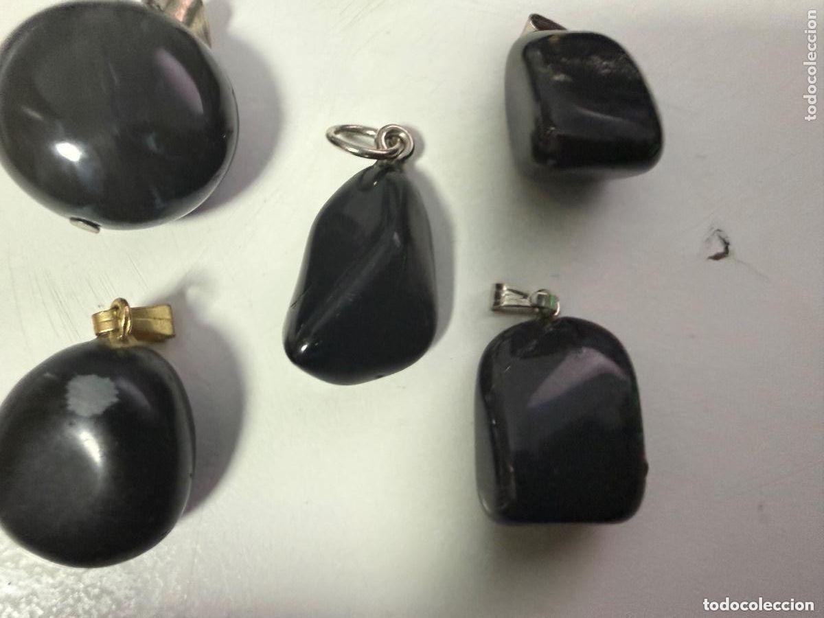 Joyeria: Lote de colgantes de &oacute;nix negro natural &ndash; diferentes dise&ntilde;os
