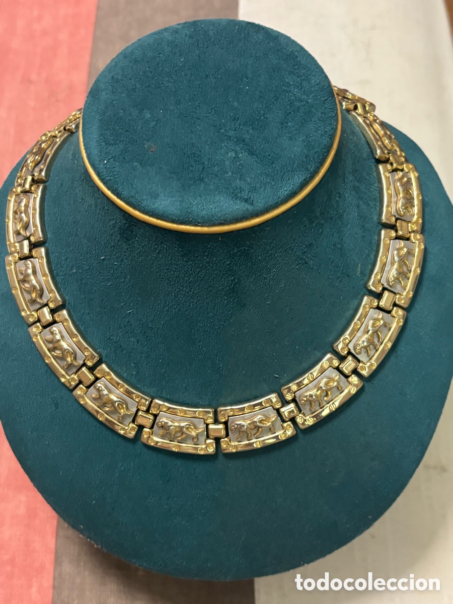 Joyeria: Gargantilla de metal dorado