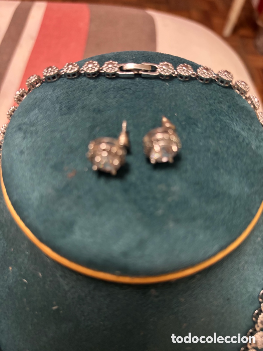Joyeria: Conjunto gargantilla y pendientes de strass - Foto 3