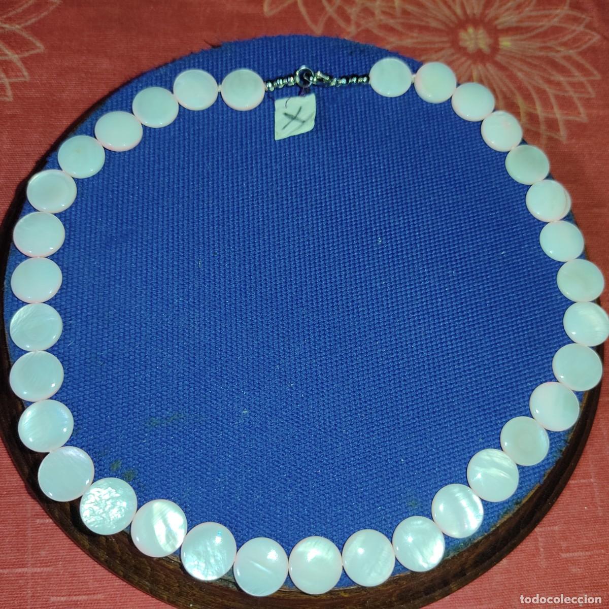 Joyeria: Collar de lentejas de nacar.Vintage.*X*