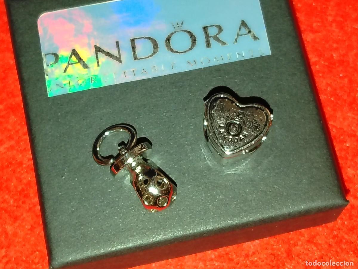 Joyeria: PAREJA DE CHARM DE PANDORA CHUPETE BABY + CORAZ&Oacute;N CHAPADO EN PLATA