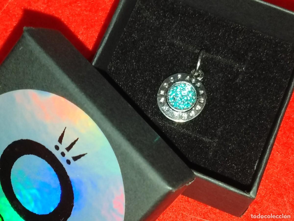 Joyeria: 1 CHARM DE PANDORA CHAPADO EN PLATA,CIRCULO AZUL BRILLANTE