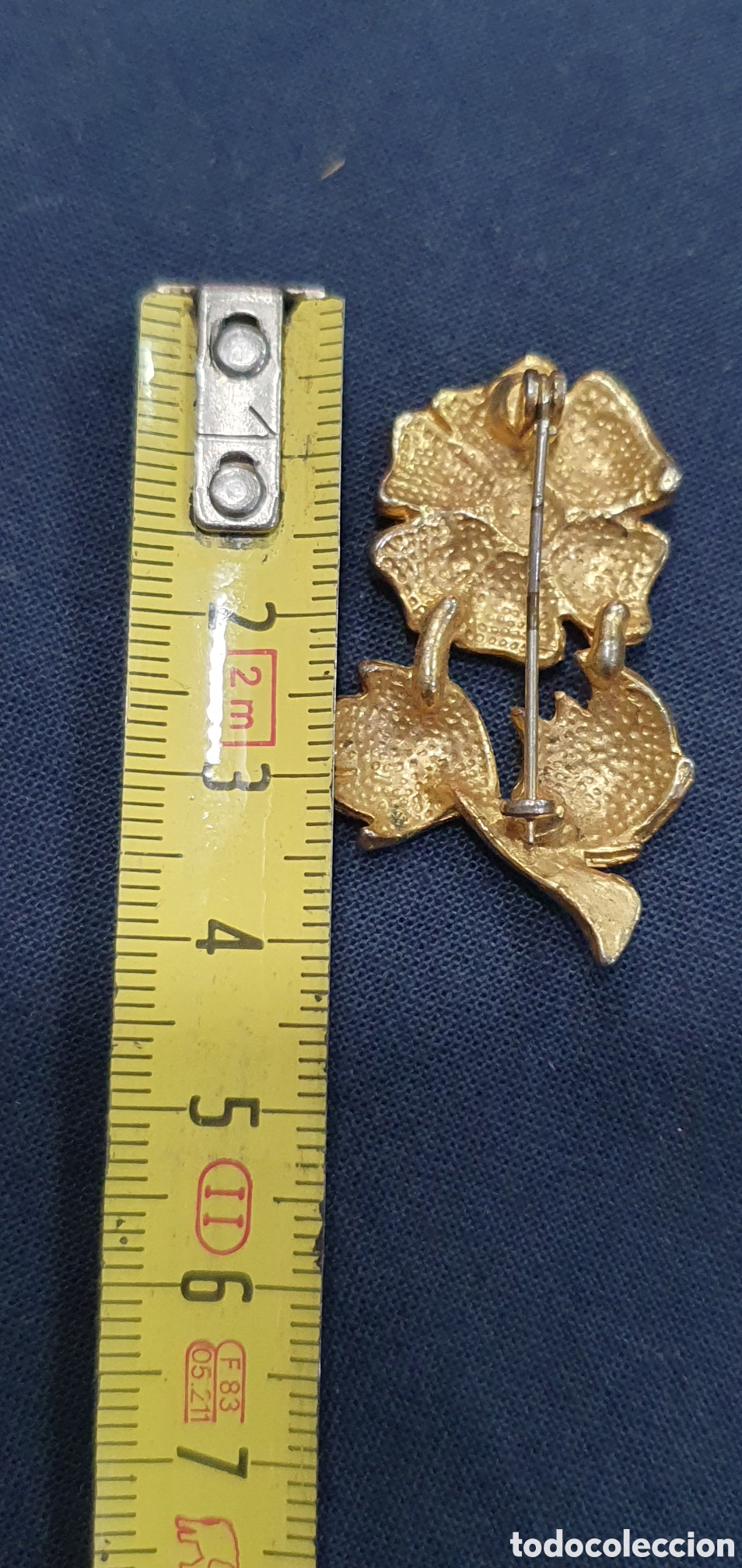 Joyeria: Broche flor vintage. (L57) - Foto 2