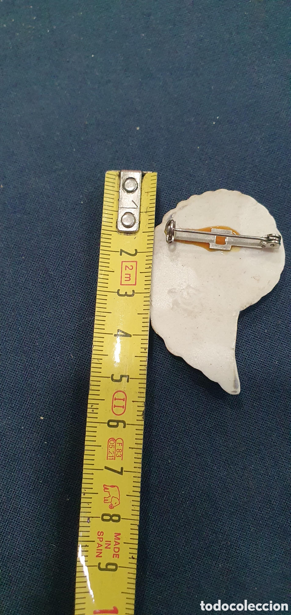 Joyeria: Broche en porcelana. (L57) - Foto 2
