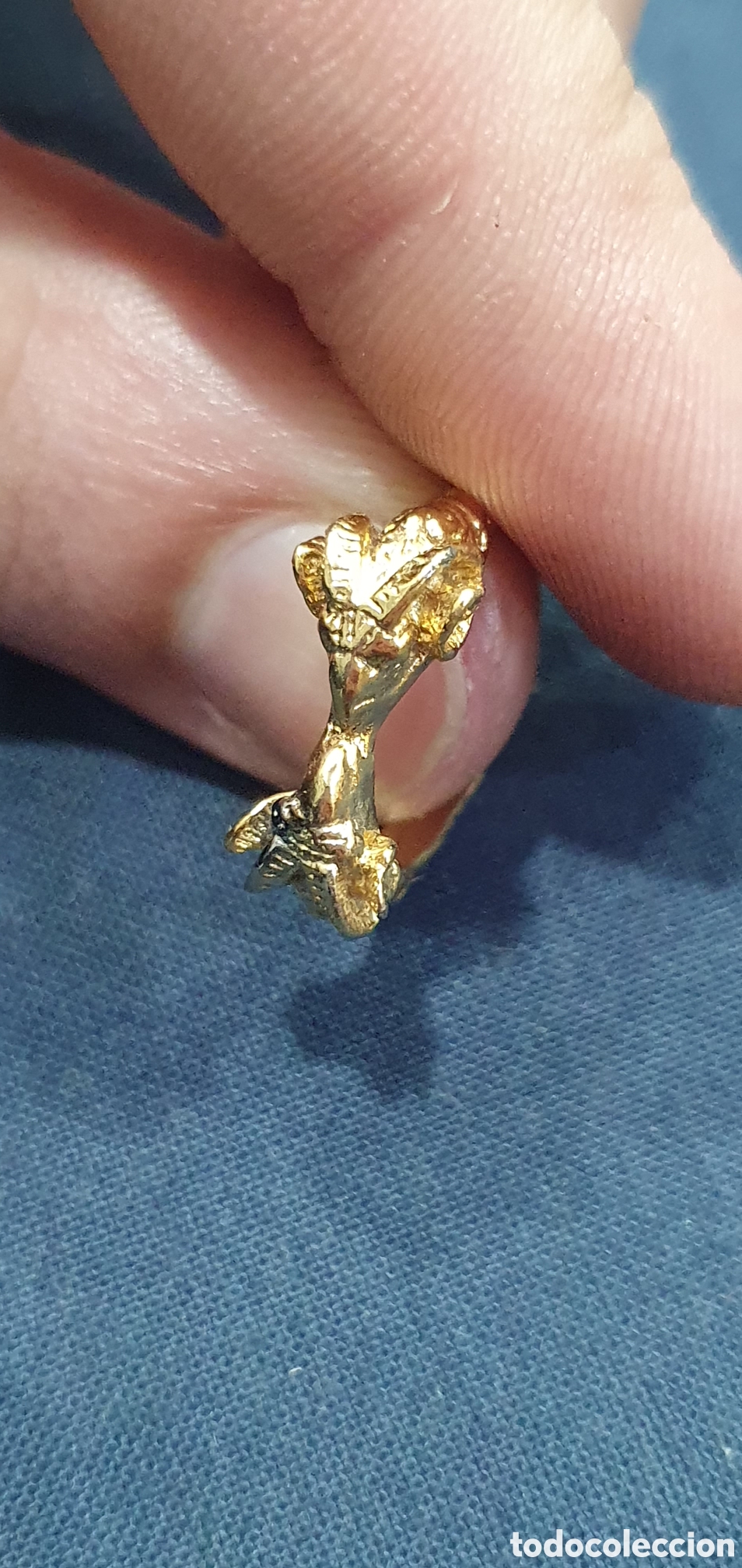 Joyeria: Anillo dorado cabezas de carnero. (L5 - Foto 3