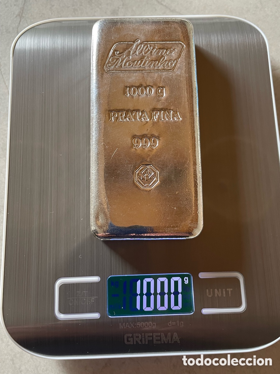 Joyeria: Lingote de plata 1000 gramos de plata 999