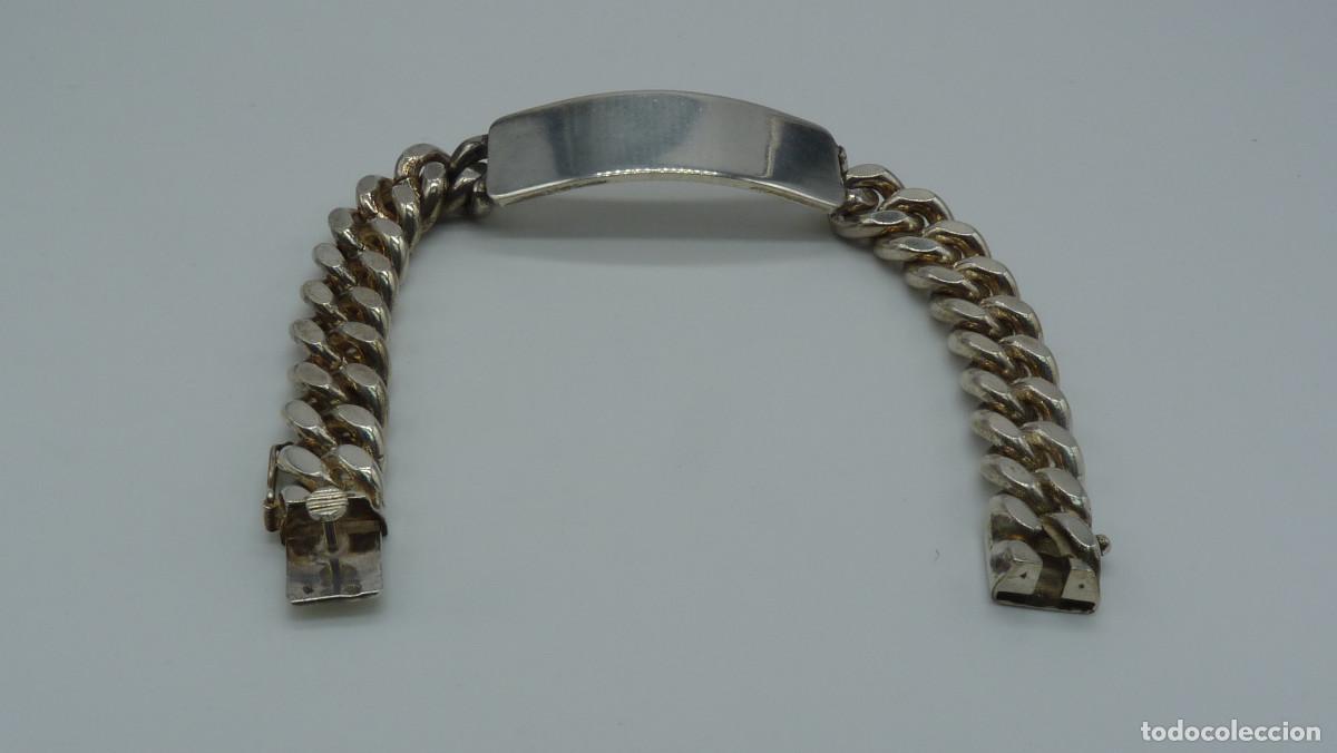 Joyeria: PULSERA BARBADA CON PLACA EN PLATA DE LEY (925MM.) - Foto 4