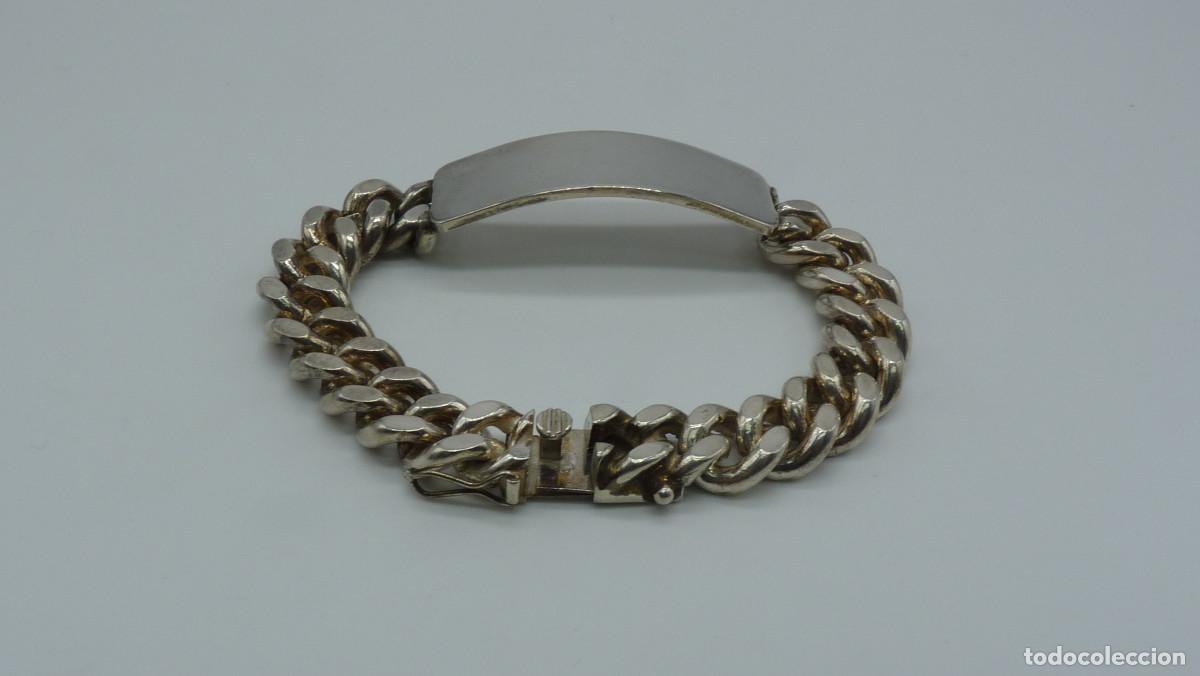 Joyeria: PULSERA BARBADA CON PLACA EN PLATA DE LEY (925MM.) - Foto 5
