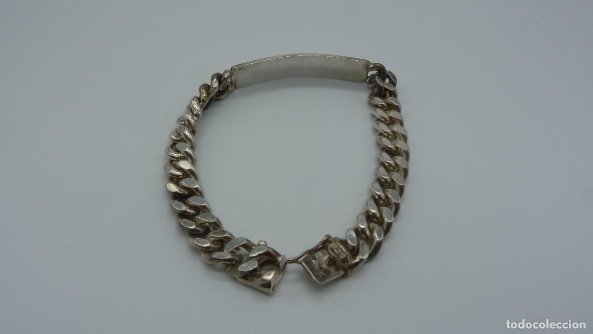Joyeria: PULSERA BARBADA CON PLACA EN PLATA DE LEY (925MM.) - Foto 5