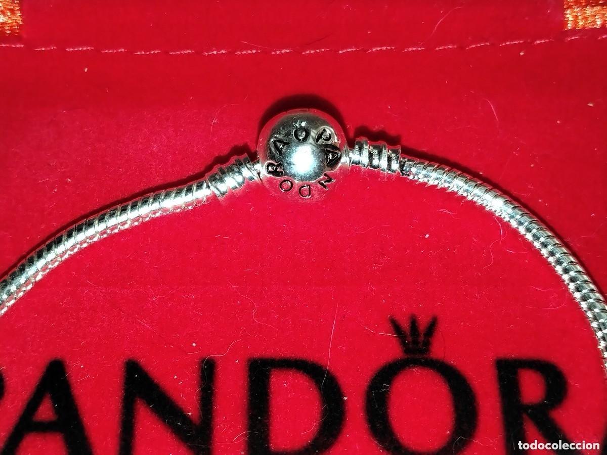 Joyeria: PULSERA PANDORA SACADA DE CAT&Aacute;LOGO, CLAS&Iacute;CA CIERRE BOLA CHAPADA EN PLATA (20 cm)