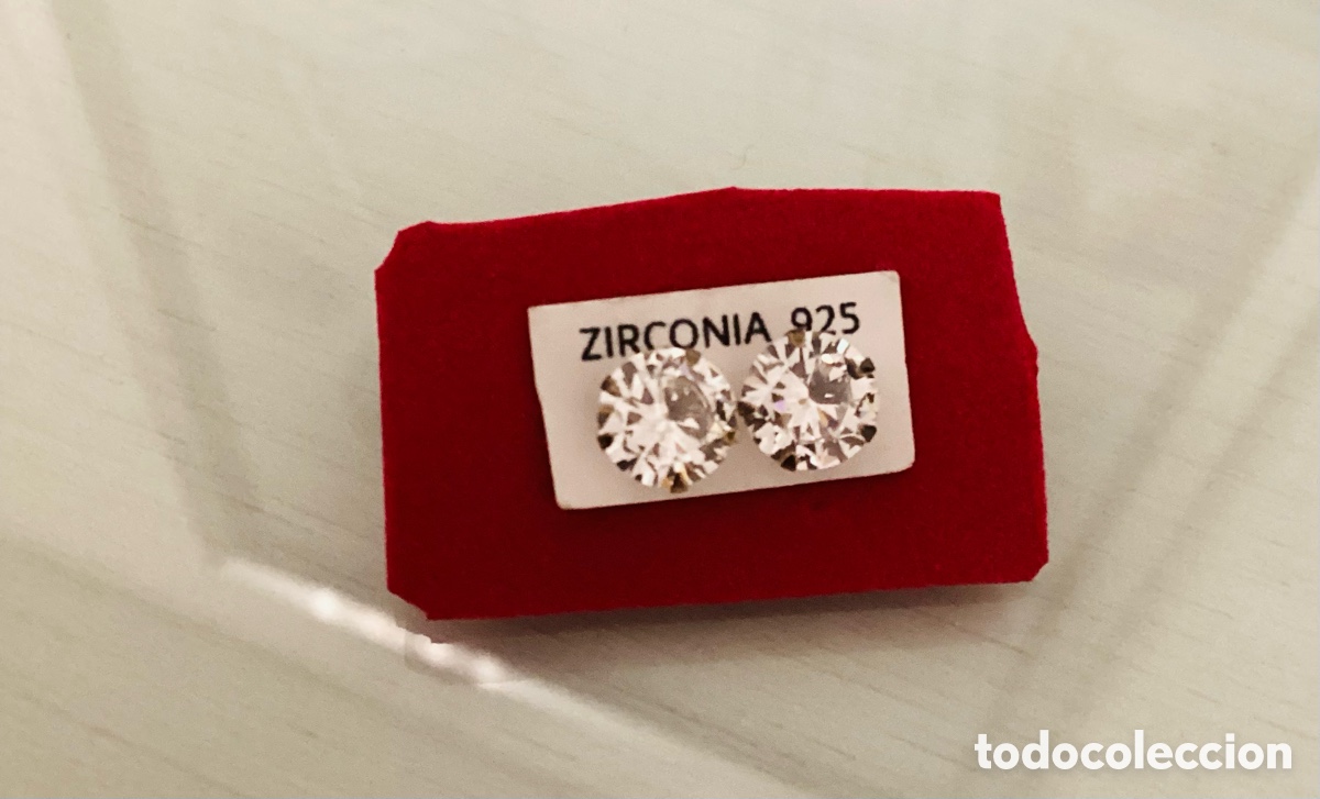 Joyeria: Pendientes de plata y circonitas sin estrenar