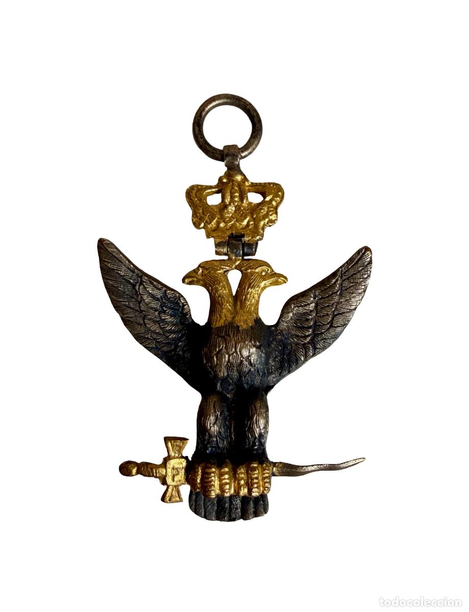 Joyeria: Insignia con &aacute;guila, mas&oacute;nica? Siglo XIX