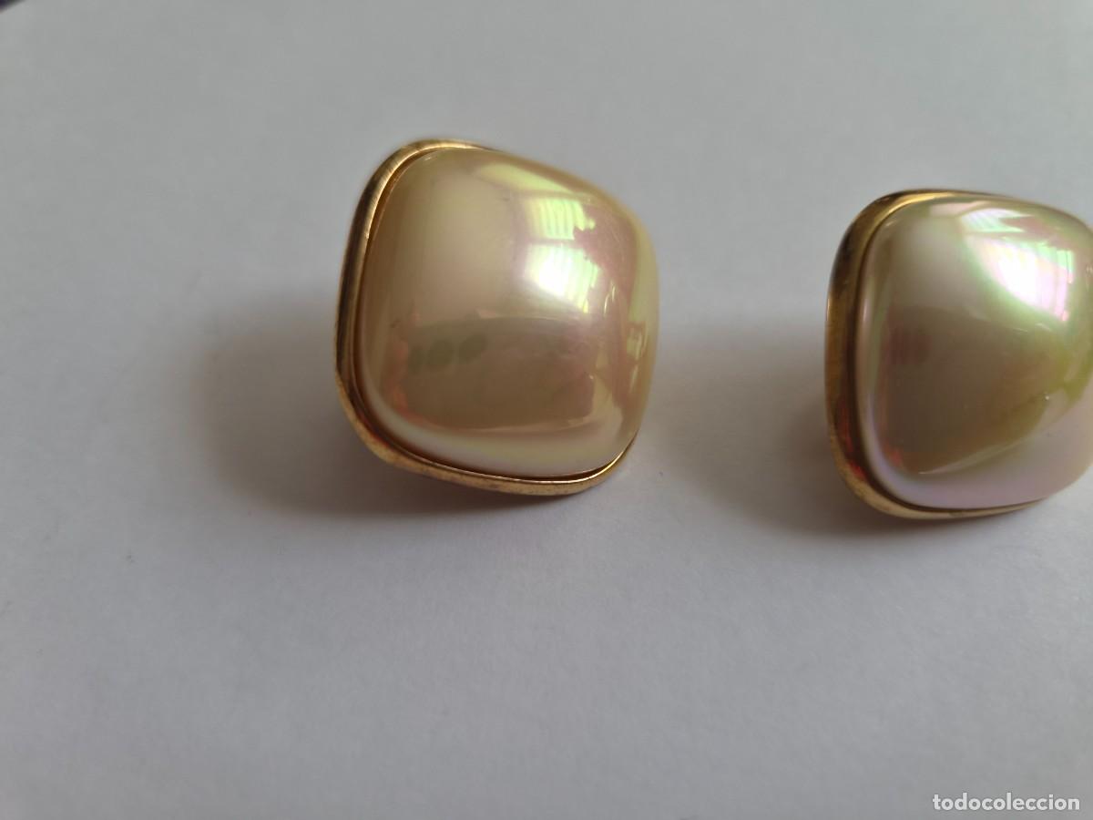 Joyeria: Pendientes de clip vintage RICHELIEU estadounidenses con perlas de imitaci&oacute;n