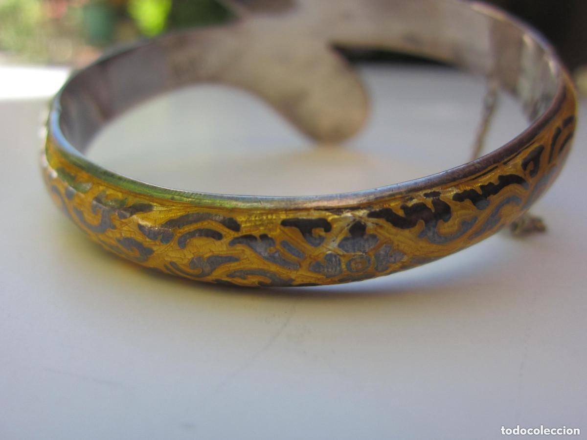 Joyeria: Brazalete o Pulsera Siamesa de Plata y Esmalte - Foto 2