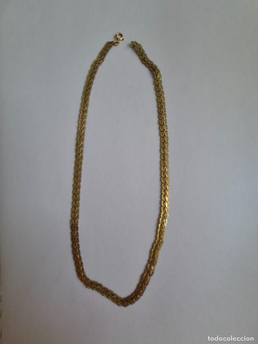 Joyeria: Cadena vintage chapada en oro de 14K (GOLD FILLED) Estilo Serpiente/Cobra