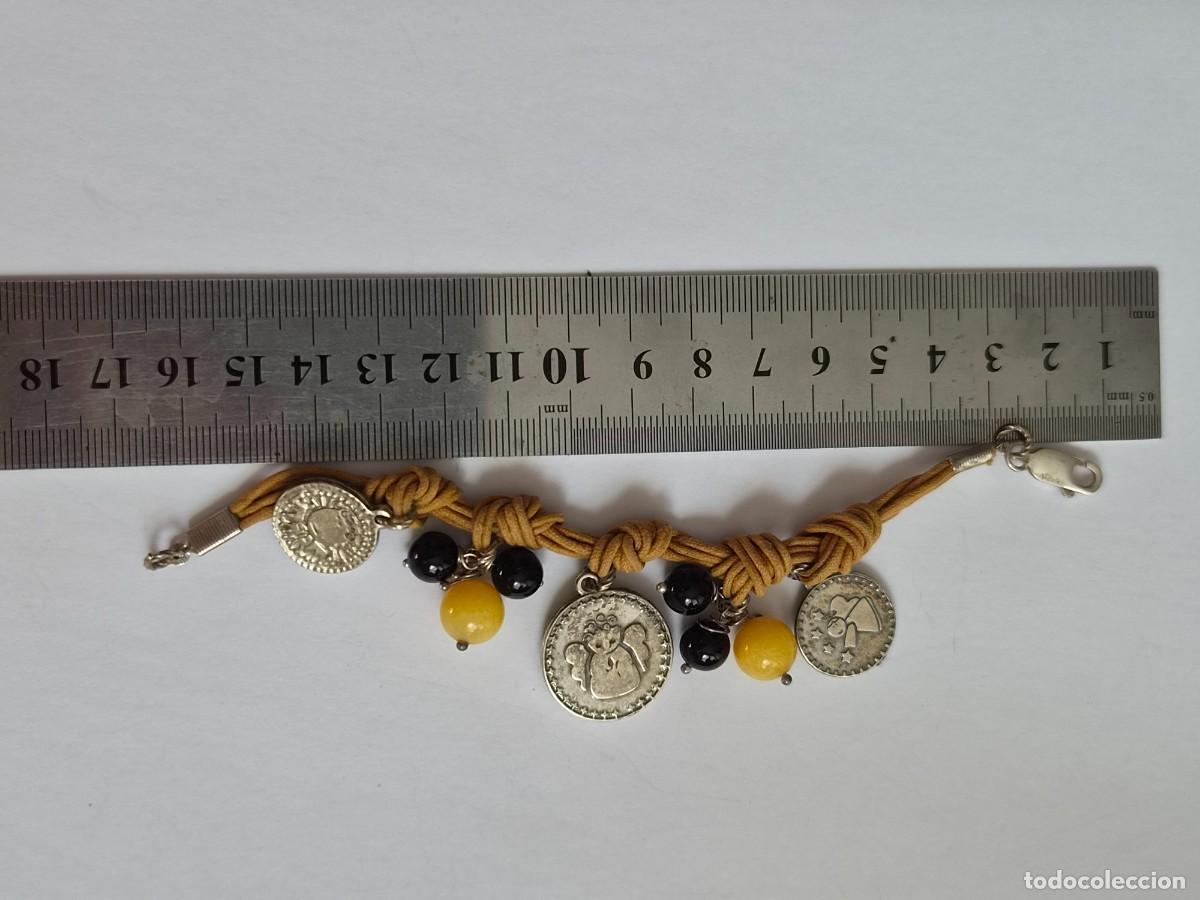 Joyeria: Pulsera Boho Chic de Cordon con Monedas y cierre de plata 925 - Foto 2
