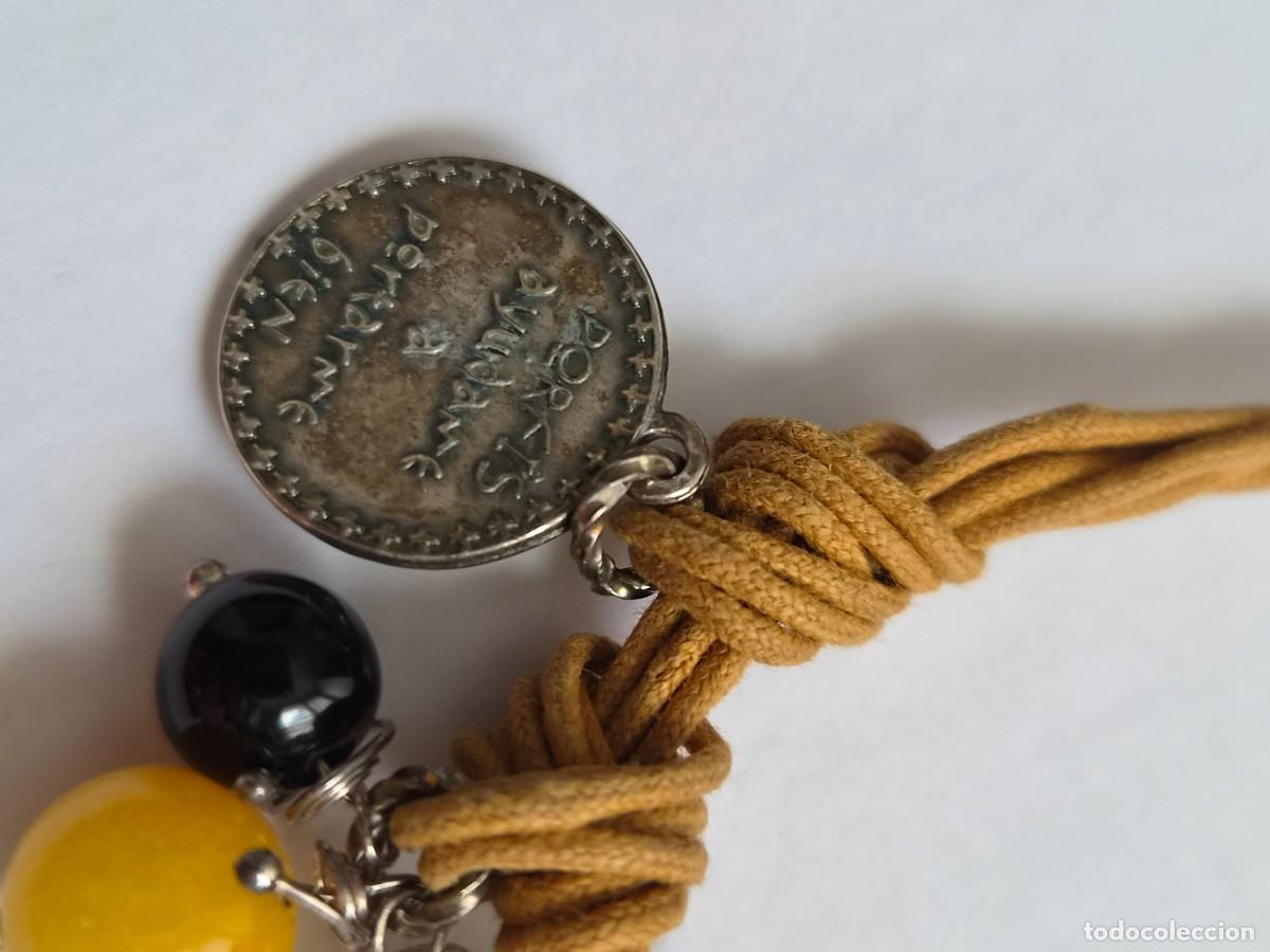 Joyeria: Pulsera Boho Chic de Cordon con Monedas y cierre de plata 925 - Foto 7