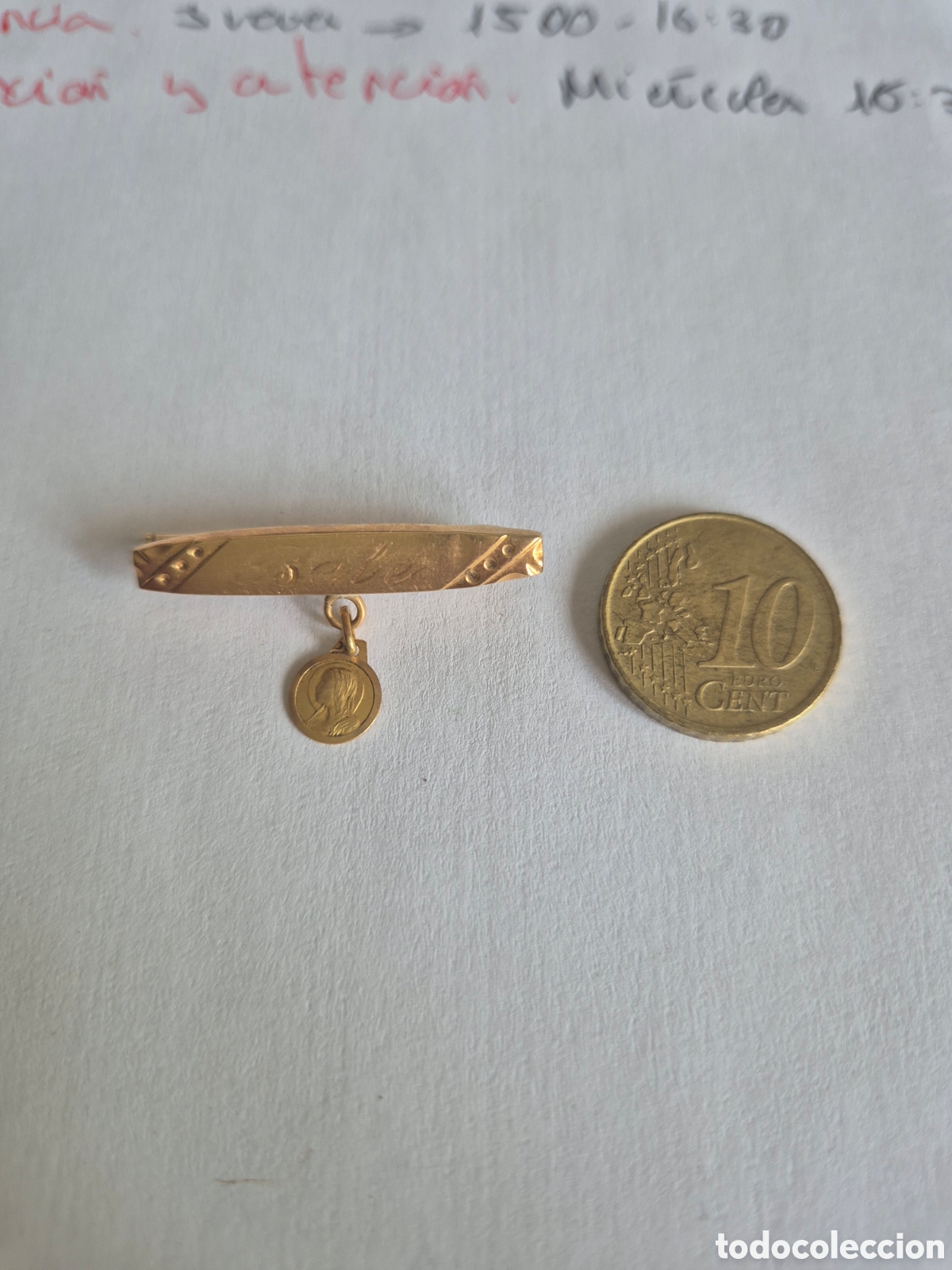 Joyeria: Precioso broche chupetero beb&eacute; en oro - Foto 1