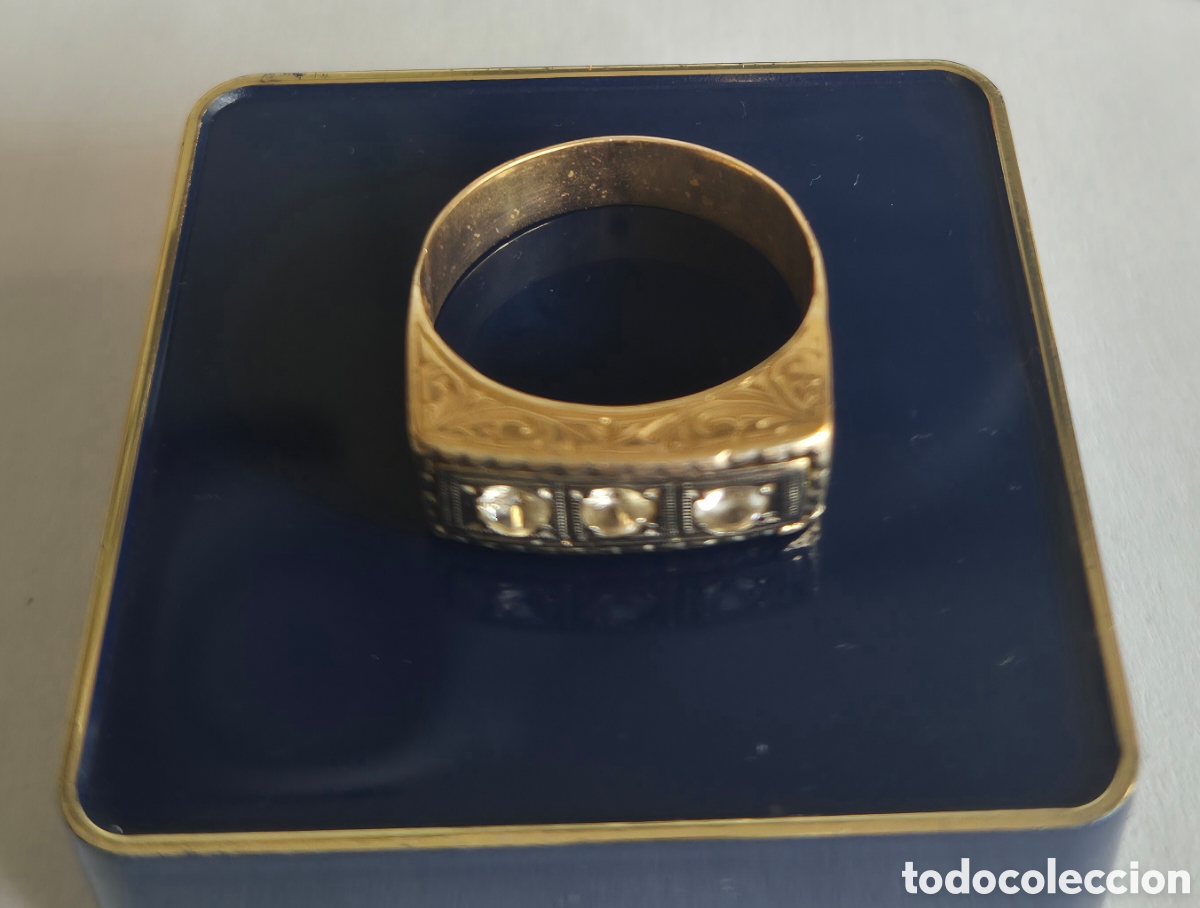 Joyeria: Precioso anillo oro amarillo y blanco