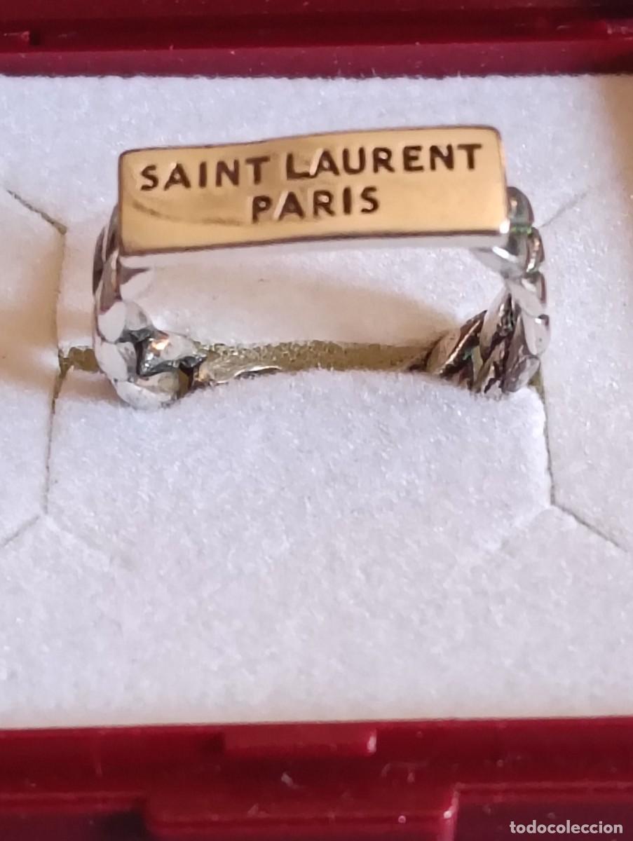 Joyeria: Antiguo anillo Saint Laurent Paris plata de ley 925
