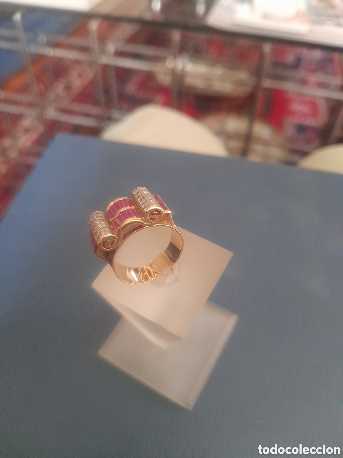Joyeria: Anillo de oro, rubies y brillantes Chevalier - Foto 5