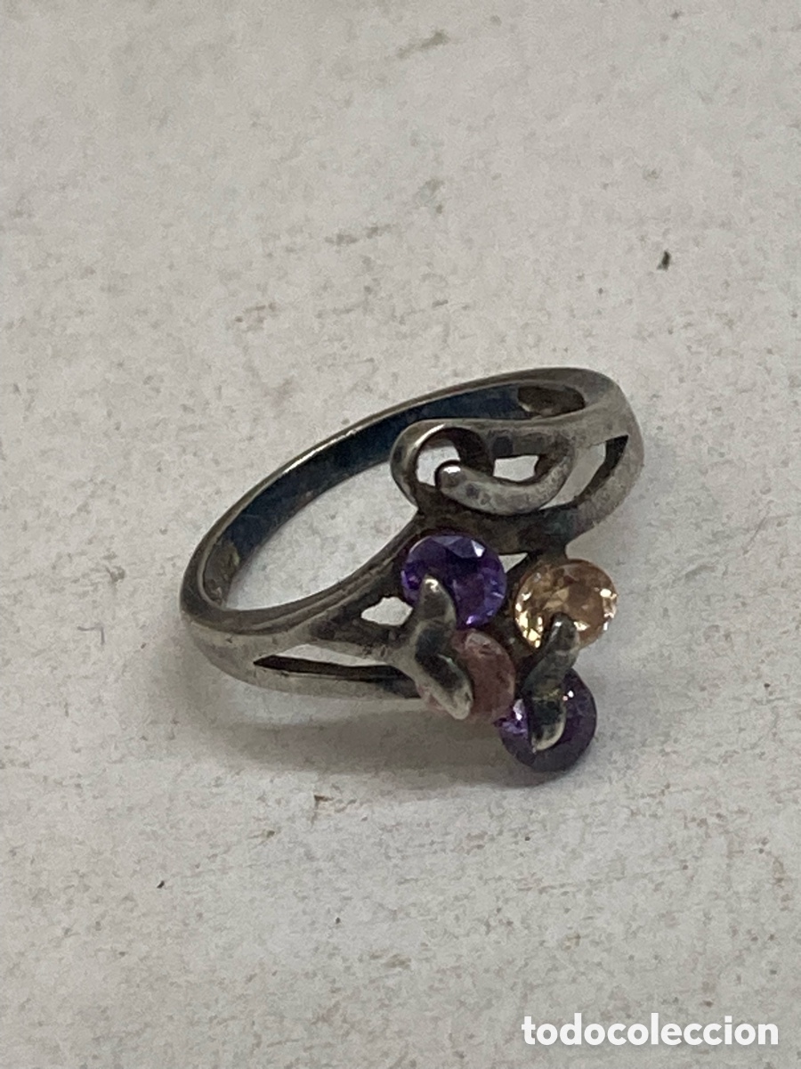 Joyeria: Anillo de plata engastado S530