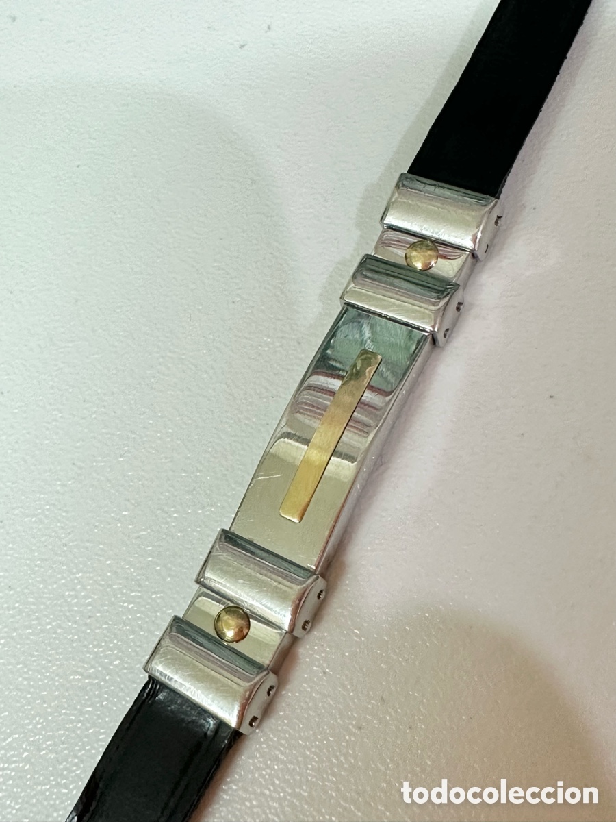 Joyeria: Pulsera De Acero y Oro 18k 750 - Foto 6