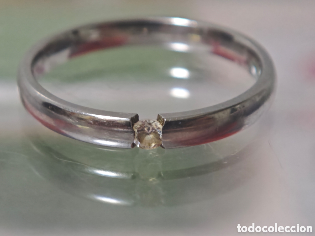 Joyeria: Anillo de acero inoxidable hombre con circonitas - Foto 2
