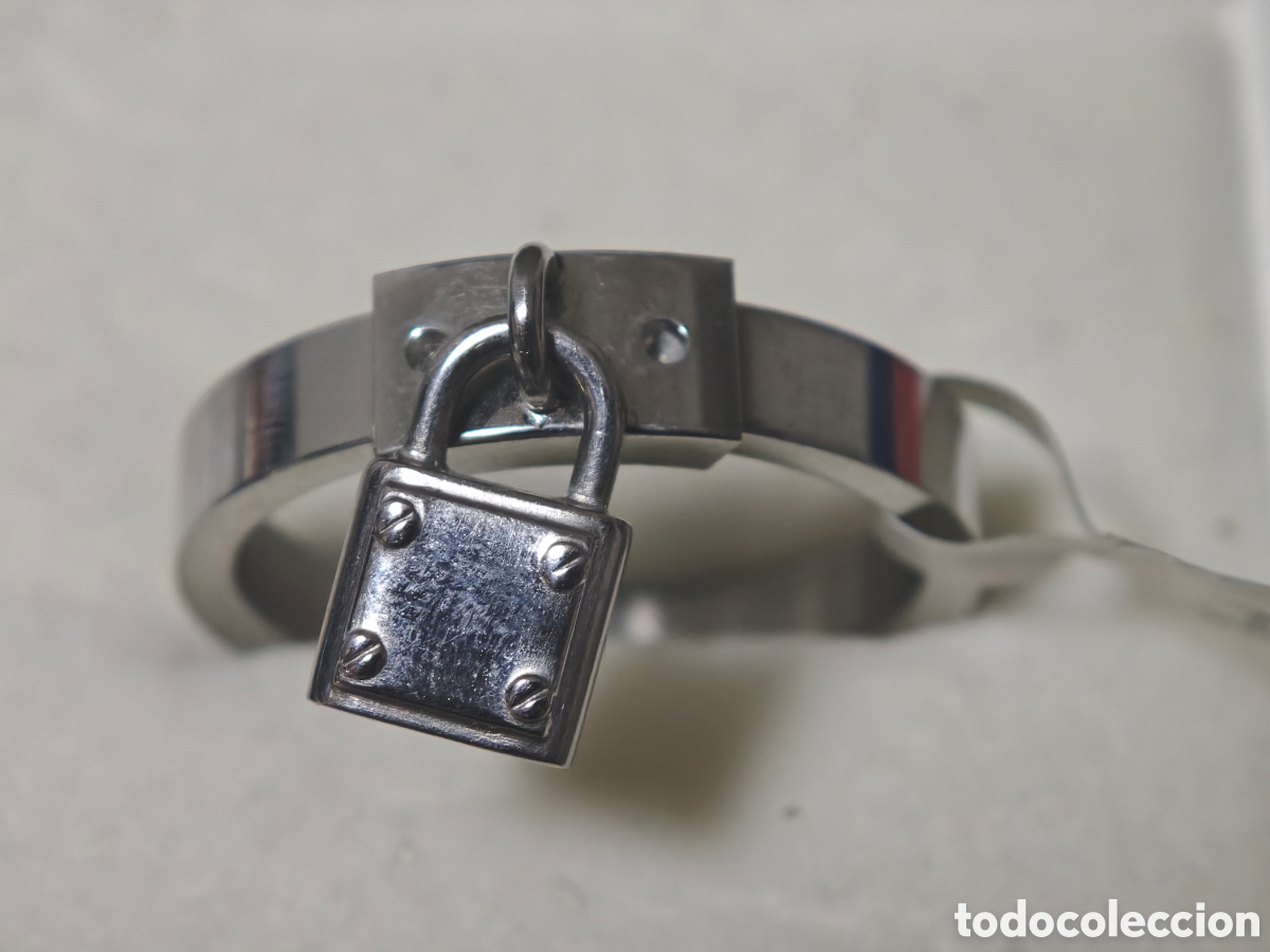Joyeria: Anillo de acero inoxidable con candado - Foto 3