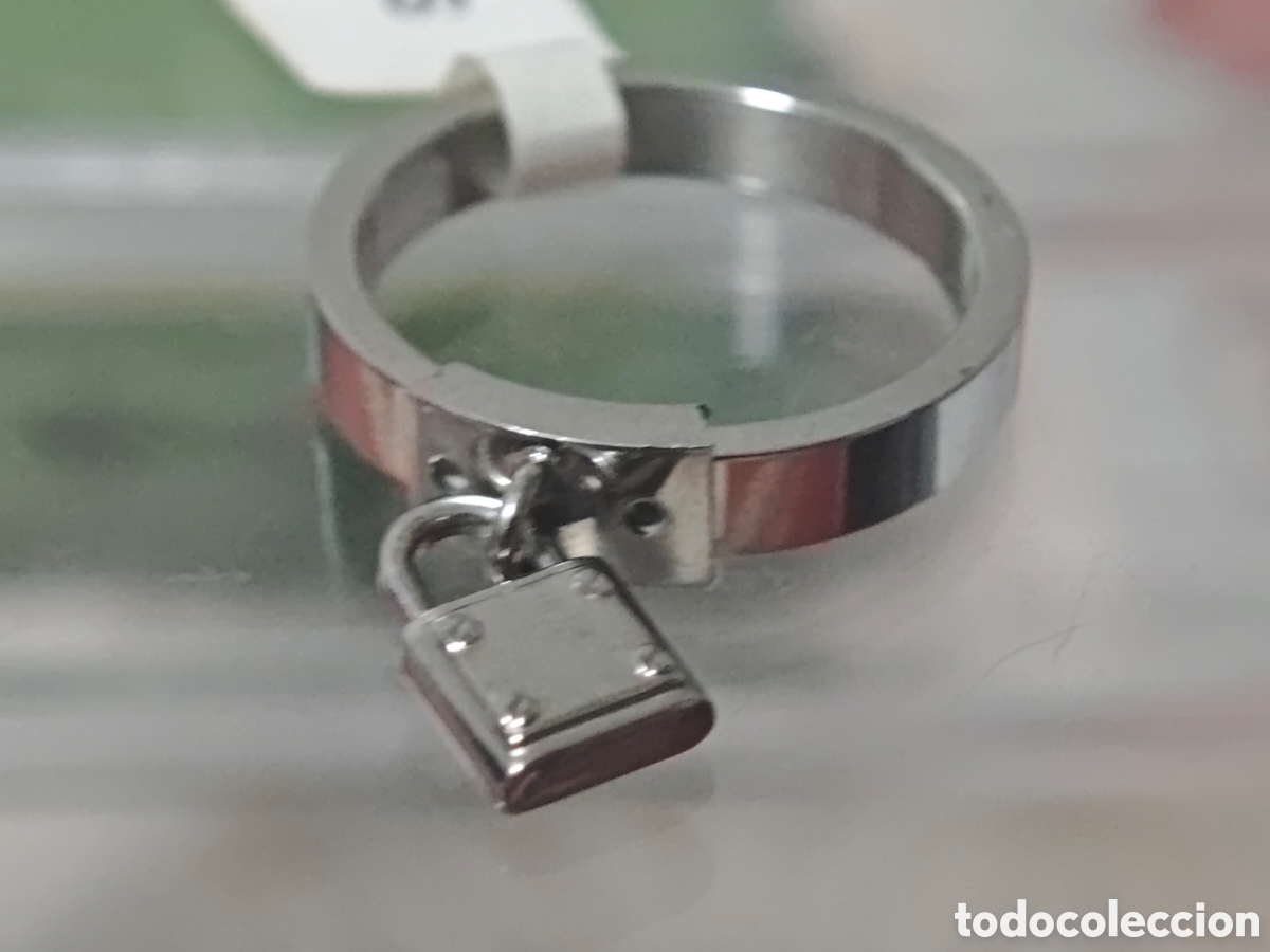 Joyeria: Anillo de acero inoxidable con candado