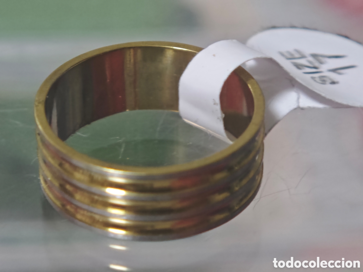 Joyeria: All&iacute; acero inoxidable con ba&ntilde;o de oro nuevo - Foto 3