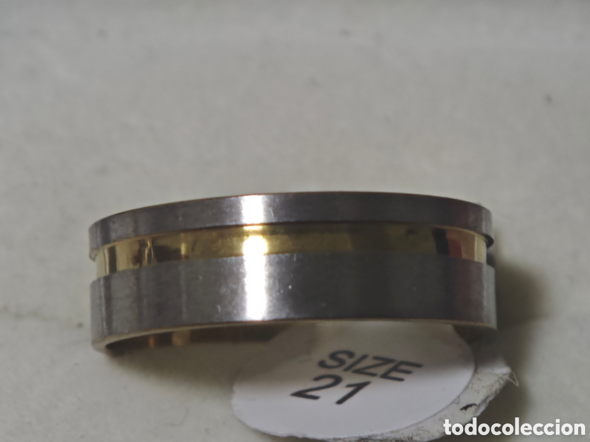 Joyeria: Anillo nacen acero inoxidable en plata y oro