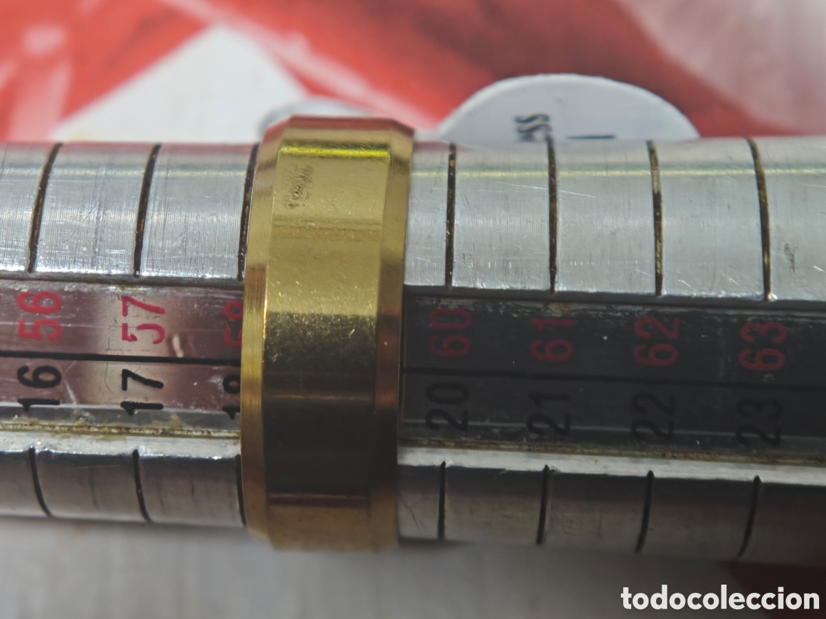Joyeria: Anillo en acero inoxidable con ba&ntilde;o de oro - Foto 4