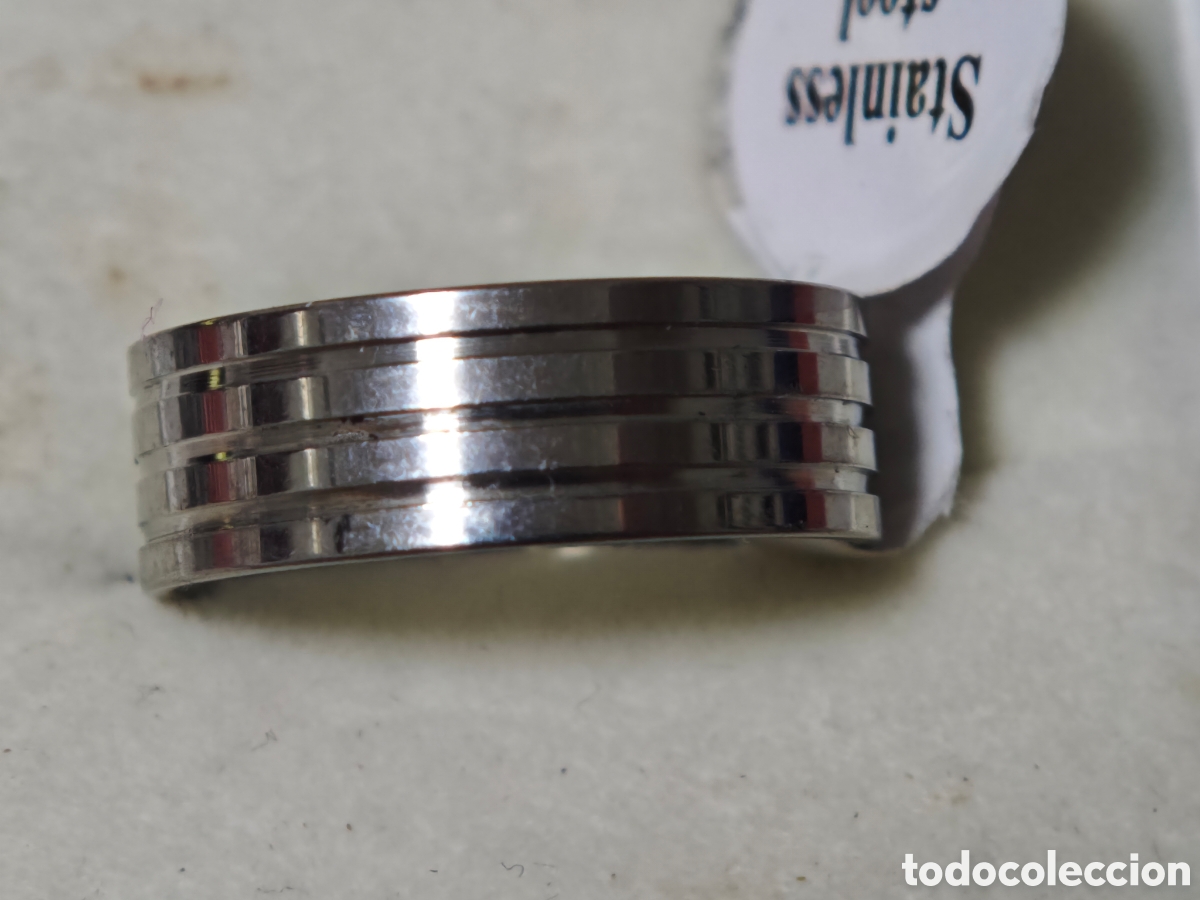 Joyeria: Anillo de acero inoxidable nuevo
