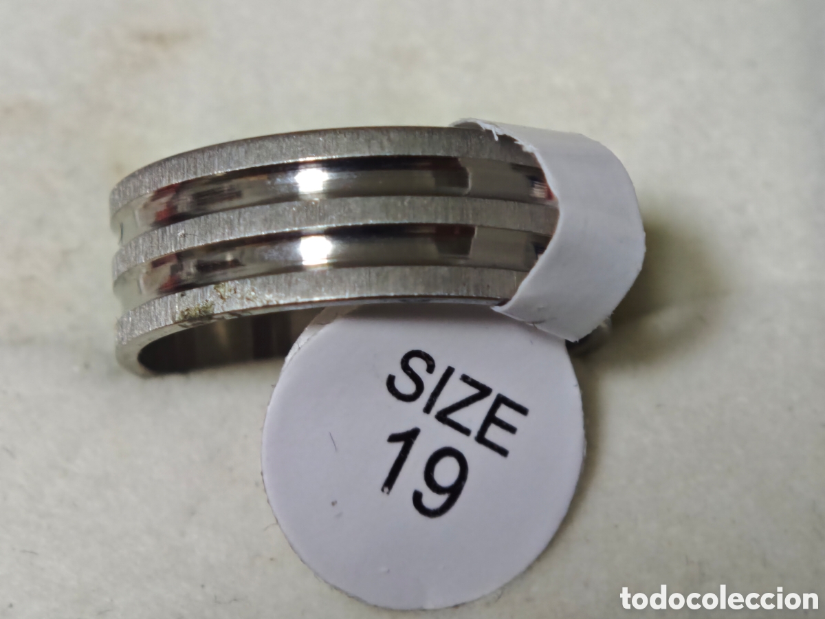 Joyeria: Anillo en acero inoxidable nuevo