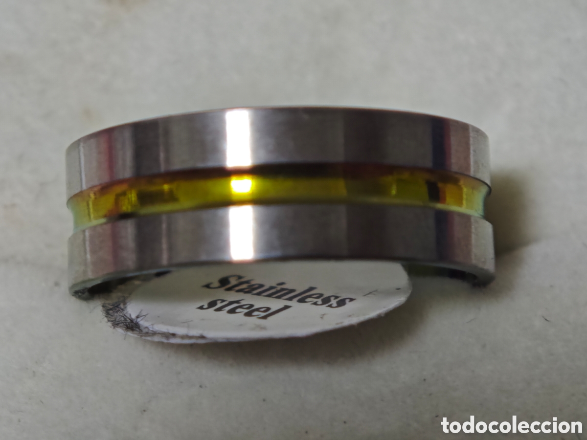 Joyeria: Bonito anillo en acero inoxidable en acero y oro - Foto 4