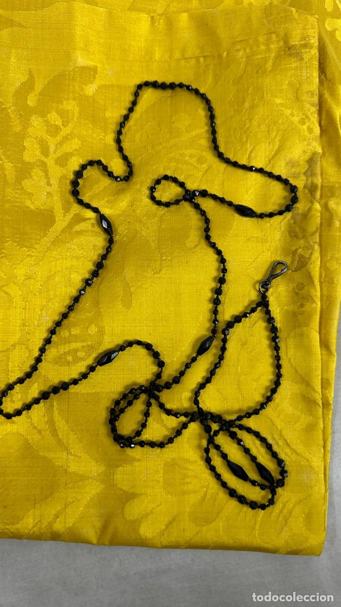 Joyeria: Antigua cadena de azabache para abanico - Foto 1