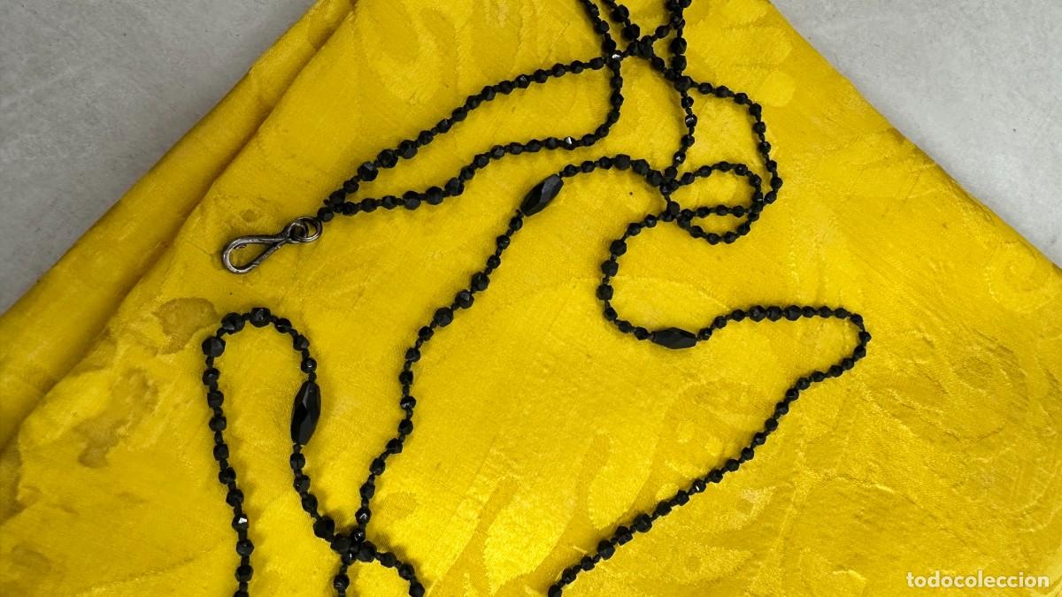 Joyeria: Antigua cadena de azabache para abanico - Foto 5