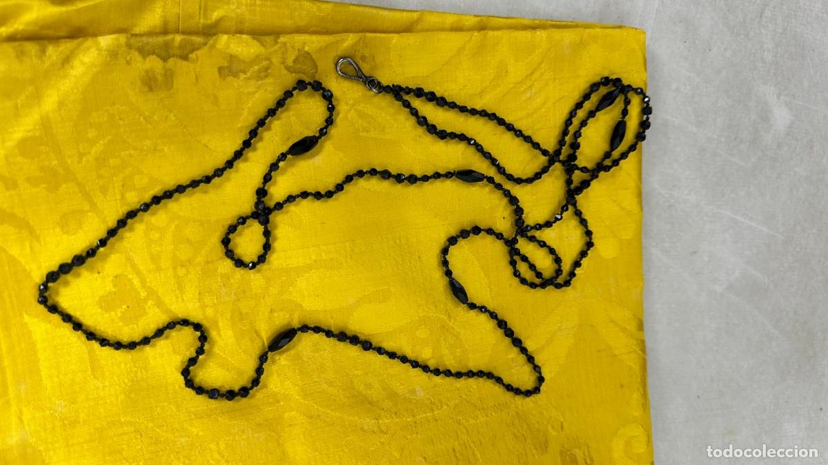 Joyeria: Antigua cadena de azabache para abanico - Foto 6