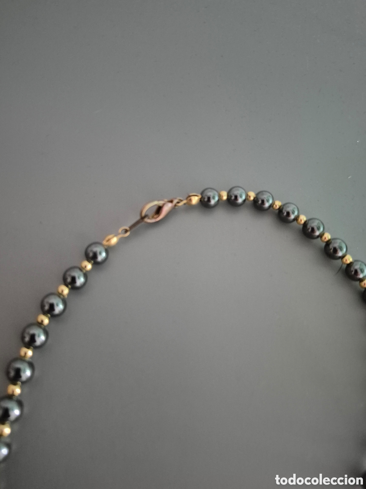 Joyeria: FANT&Aacute;STICO COLLAR DE HEMATITES Y ORO. REF S1 C ANTIK 100926 - Foto 3