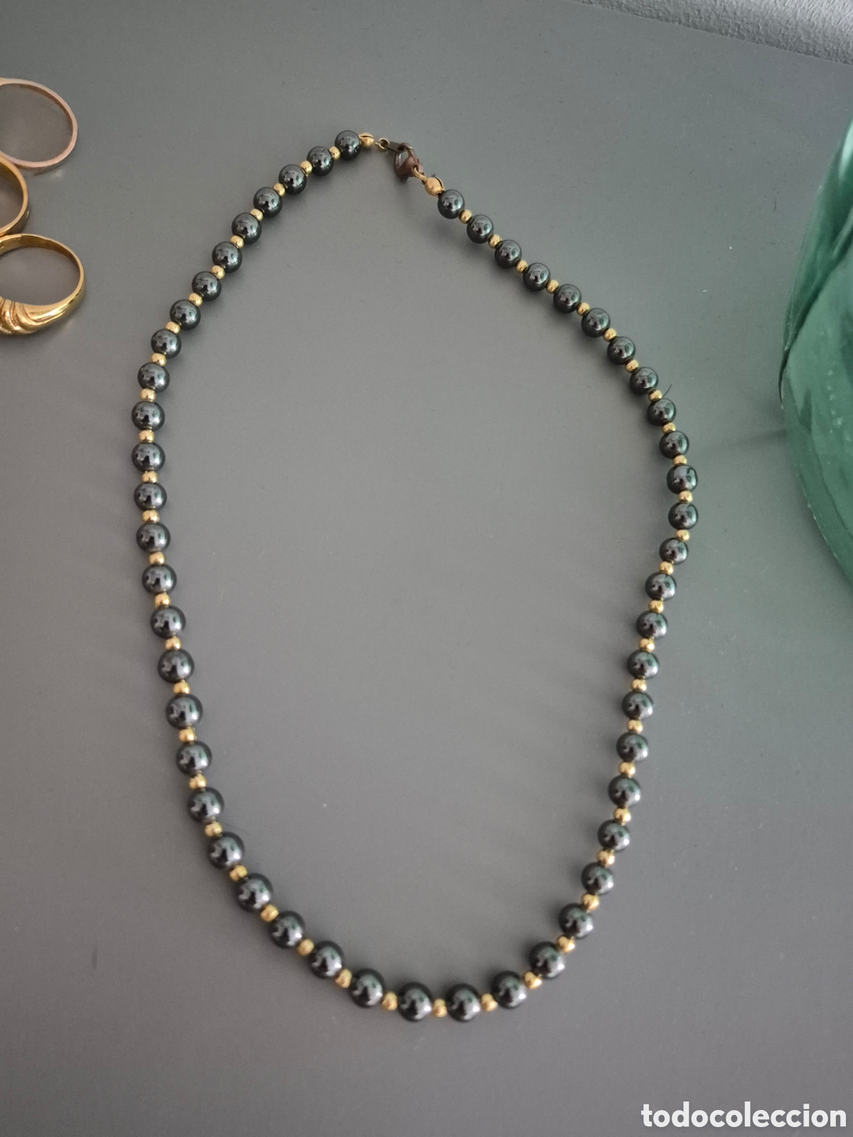 Joyeria: FANT&Aacute;STICO COLLAR DE HEMATITES Y ORO. REF S1 C ANTIK 100926 - Foto 4