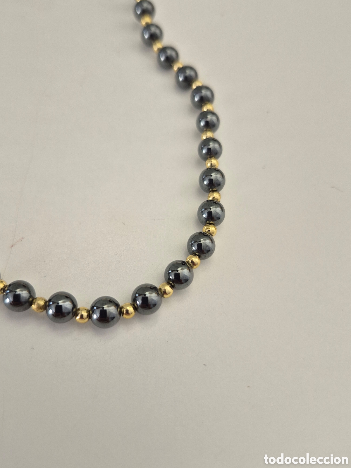 Joyeria: FANT&Aacute;STICO COLLAR DE HEMATITES Y ORO. REF S1 C ANTIK 100926 - Foto 5